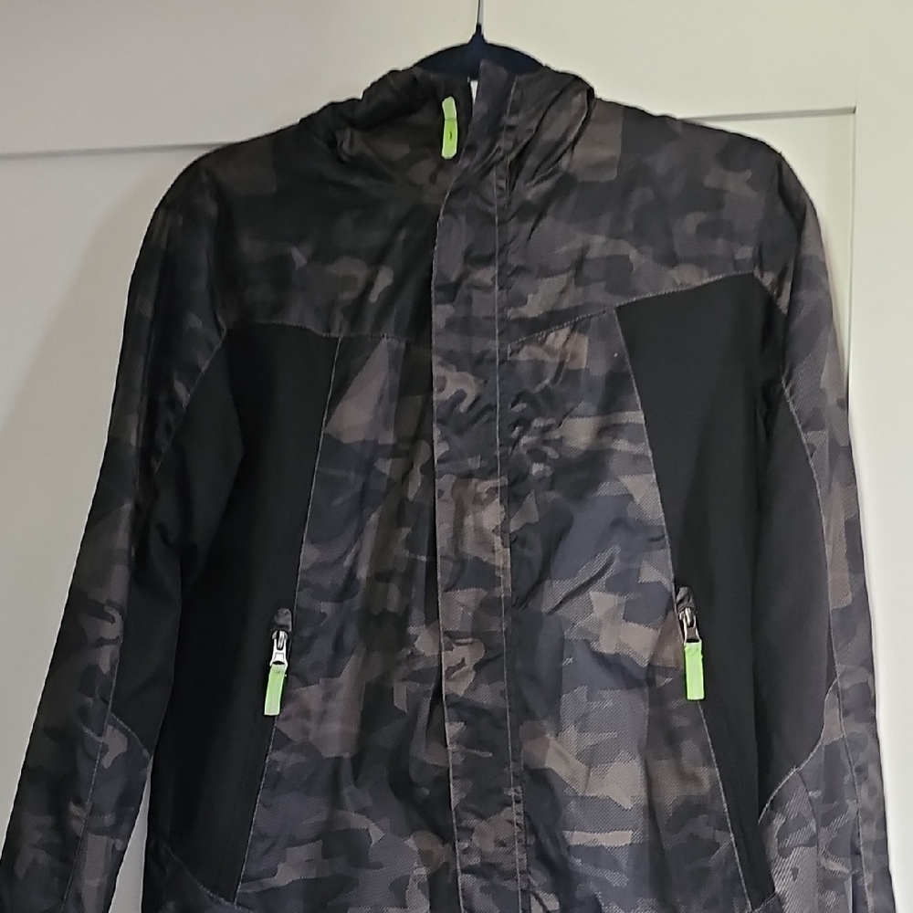 Champion Kids Camouflage Windbreaker with Neon Accents